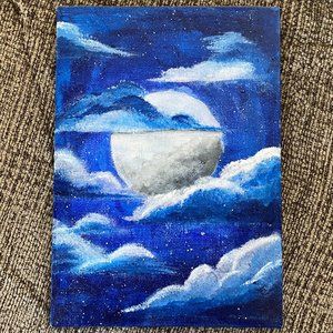 Midnight Moon Painting